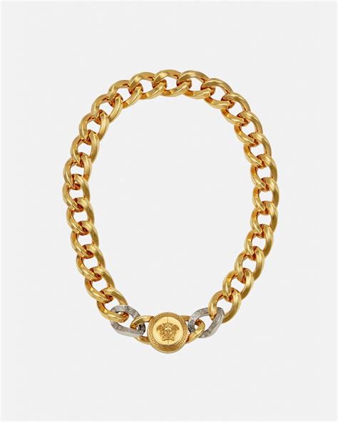 icon chain necklace versace|Versace chains for women.